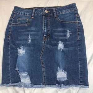Denim skirt